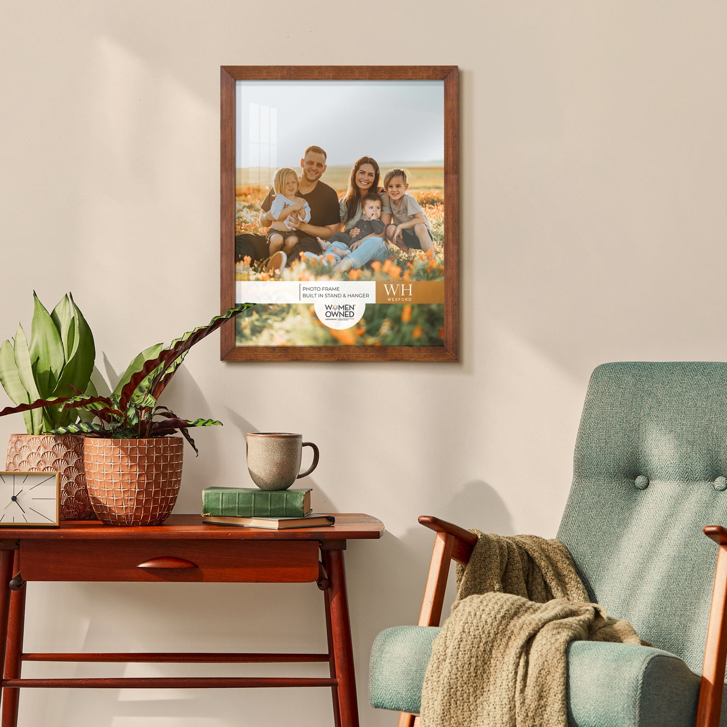Traditional Walnut Tone Picture Frame, 11 x 14