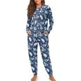 thumbnail image 4 of DISNIMO Shark Print Women's Pajama Sets 2 Piece Pj Sets Casual Loose Sleepwear Crew Neck Pullover Top with Long Pants Soft Comfy Loungewear Nightwear, S, 4 of 7