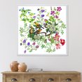 thumbnail image 2 of Designart 'Tropical Birds Sitting On Blooming Tree' Traditional Framed Canvas Wall Art Print, 2 of 5