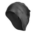 thumbnail image 1 of 1 gorro deportivo de silicona para natación, elástico, cómodo y con protección para las orejas para piscina, color negro., 1 of 9