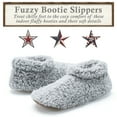 thumbnail image 4 of Cozylook Fuzzy Slippers for Women Indoor with Non-Slip Grippers, Warm Fluffy Sherpa Lined - Soft Sole House Sock Shoes, 4 of 7