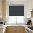 thumbnail image 4 of Adjustable Roller Window Shade, No Drill Suction Cup Mount, Sunscreen Light Blocking Blind, Expandable for Bedroom, Office, Home Windows and Car Windshield Use, 49*20in, Black, 4 of 8