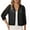 Black, variant on Women's Short Sleeve Lace Knit Cardigan, Lightweight Elegant Casual Sweater Tops for Ladies