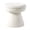 Beige + Engineered Wood + Fabric + Contemporary, variant on Green Finish 1pc Round Top Accent Stool Teddy Fabric Pedestal Base Mushroom Shape Design Contemporary Primary Living Room