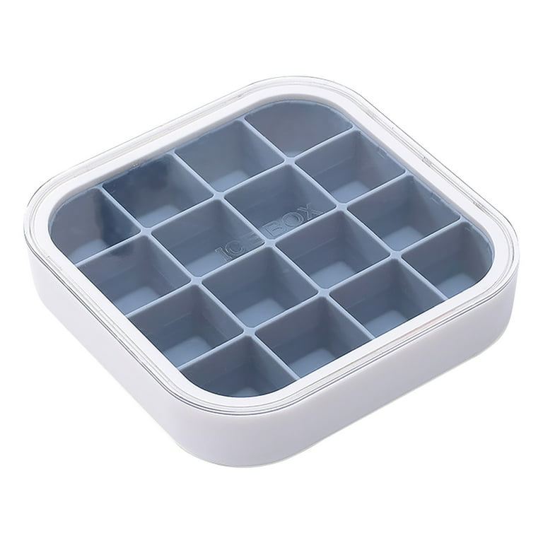 Ice Cube Trays Silicone with Lids, Large Square Easy Release Flexible BPA  Free Ice Cube Moulds