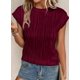 thumbnail image 3 of Remera PRETTYGARDEN Primavera Verano 2025 Manga Corta Vino Tinto XXL, 3 of 8
