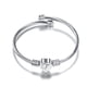 thumbnail image 1 of Pulsera de alambre de acero inoxidable con 26 letras para mujer, regalo para mujer, pulsera con forma de corazón, collar, 1 of 3