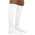 thumbnail image 4 of MDR Women's Extra Long & Heavy Slouch Cotton Wear at any Length Socks Made in USA 2 Pair Size 9 to 11 (2 White ), 4 of 8