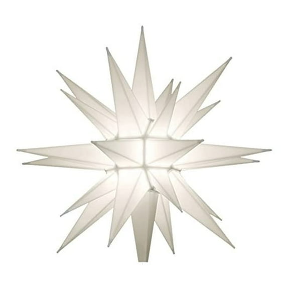 Keystone Holiday 12 Inch Prelit LED Christmas Holiday Star Tree Topper, White