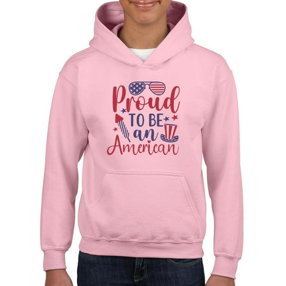 Proud To Be An American Hoodie Juniors -Image by Shutterstock, x-Large