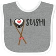 thumbnail image 3 of Inktastic Kawaii I Love Sushi Boys or Girls Baby Bib, 3 of 4