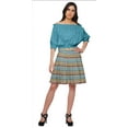 thumbnail image 1 of Moomaya Jupe Courte Plissée en Coton Imprimé pour Femmes Vêtements Décontractés, 1 of 6