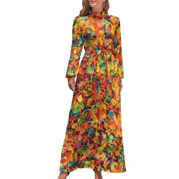 Fruity Pebbles is I Long Dress luxury dress summer women's suit