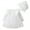 #2 White, variant on FYMNSI Toddler Girl Long Sleeve Floral Tutu Dress Baby Baptism Christening Dresses with Hat Birthday Tulle Outfit 3-6 Months White