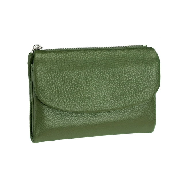 Huanglei Leather Purse Women's Slim Wallet RFID Blocking Soft Leather Small Wallet For Daily Use And Commute With Large Capacity