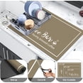 thumbnail image 2 of 16x24in Coffee Cup Pattern Dish Drying Mat: Absorbent Coffee Bar Mat – Fits Under Coffee Maker – Stylish Kitchen Countertop & Dining Room Decoration, 2 of 6