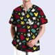 thumbnail image 4 of Blusa para hombre y mujer, uniforme médico quirúrgico, estampado de Disney Mickey Mouse, ropa de farmacia, accesorios de enfermera de hospital, bata, 4 of 5