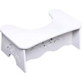 thumbnail image 5 of Ergonomically Designed Toilet Stool for Optimal Posture, Improved Defecation Posture Toilet Potty Stool, White Medium Density Fiberboard, Universal Height Bathroom Stool for Adults, Elderly, 5 of 5