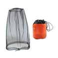 thumbnail image 3 of Miulika Bee Face Mesh Cover with Storage Bag, Heavy Duty Gnat Face Netting, Fly Screen Protection for Outdoor Activity Black A, 3 of 8