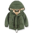 thumbnail image 2 of Baby Coat Toddler Boys Girls Winter Jackets Stylish 3D Ear Print Outerwear Solid Hooded Coats Kids Winter Coats Size 8-10, 2 of 8