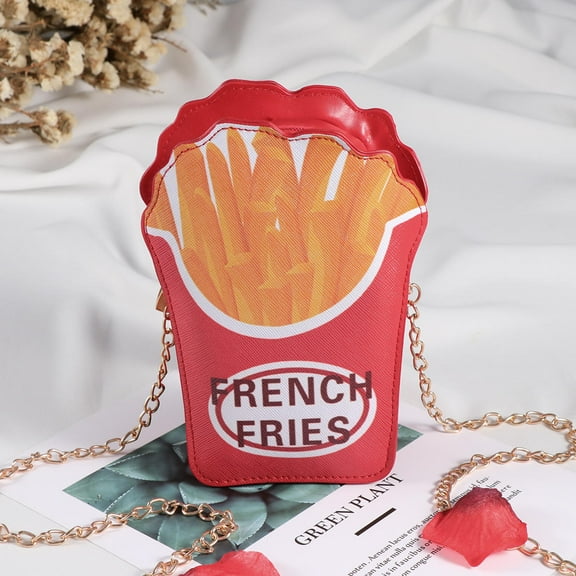 FRCOLOR Novelty Crossbody Handbag for Women Girls Kids with Shoulder Strap Made of PU Compact Multi Color 8