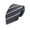 Grey/Silver Stripe, variant on Washable Neck Tie (Black)