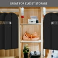 thumbnail image 4 of Kimmama Black Garment Bags for Hanging Clothes,Dress Bags for Gowns,Garment Protector Cover for Hanging Wedding Dress,Suit,Dance Costumes,Coat,Brides Maids Dress,23.6" x 43.3",Pack of 3, 4 of 5