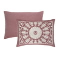 thumbnail image 3 of BNM Cotton Blend Classic Medallion Bedspread Set, King, Berry Red, 3 of 5