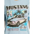 thumbnail image 4 of Ford Mustang Juniors Beach Graphic Tee with Short Sleeves, Size XS-3XL, 4 of 5