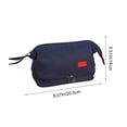 thumbnail image 3 of Hyknon Large Capacity Pencil Case Pen Pouch, Multi-layered Pencil Holder, Simple Stationery Bag with Zipper, Storage Slots Pen Pouch for Women Adult, Portable Storage Bag for Makeup College, Navy, 3 of 6