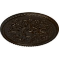 thumbnail image 3 of 32 5/8"OD x 2"P Bradford Ceiling Medallion (Fits Canopies up to 6 5/8"), Hand-Painted Bronze, 3 of 6