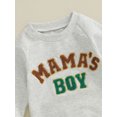 thumbnail image 6 of Elippeo Baby Boy Fall Romper Letter Embroidery Long Sleeve Crew Neck Full Length Jumpsuit, 6 of 8
