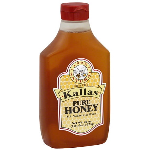 Kallas Pure Honey, 22 oz, (Pack of 12)