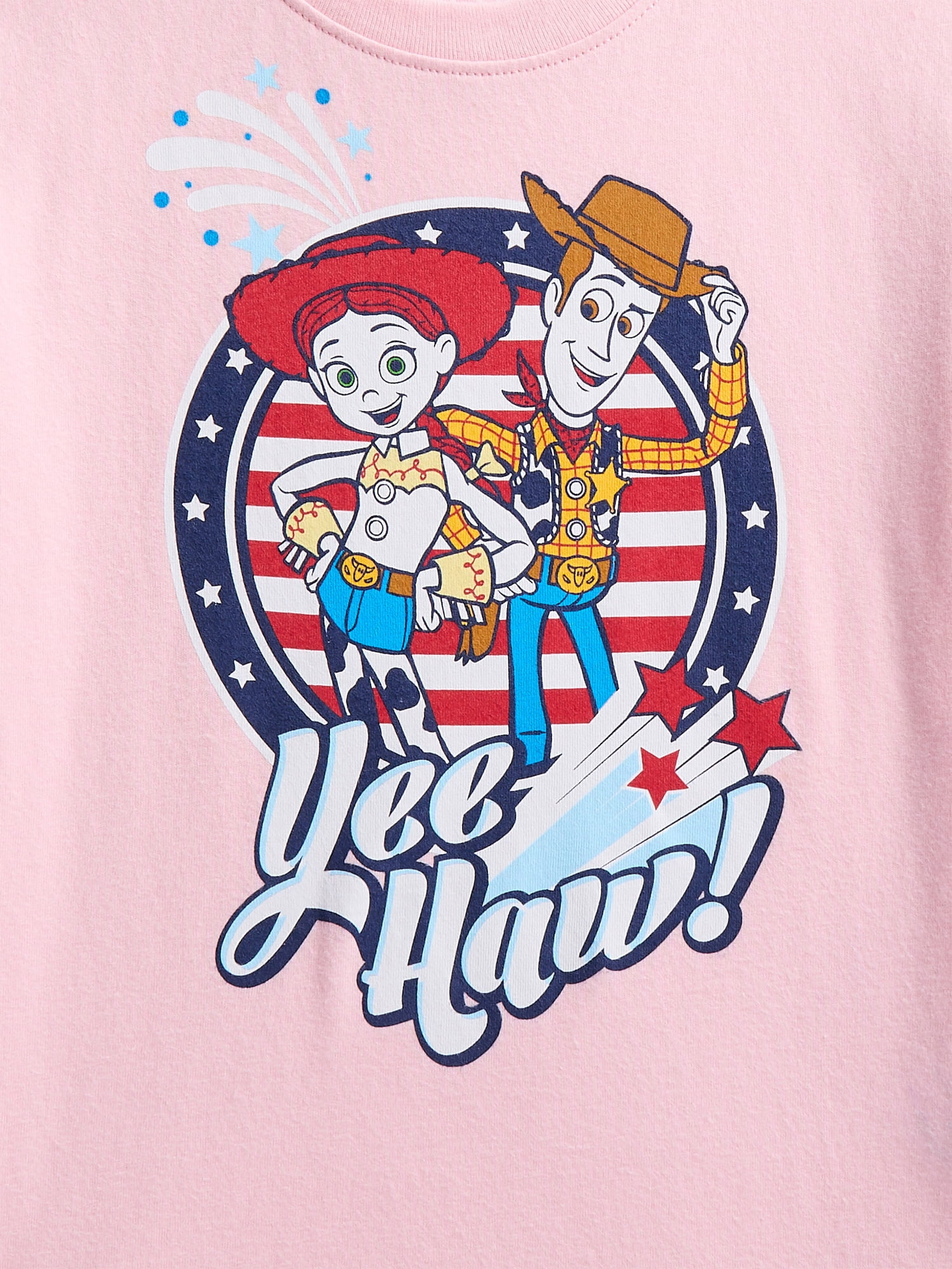 Toy Story Toddler Graphic Patriotic Americana Americana Crewneck Tee with Short Sleeves, Sizes 12M-5T