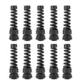thumbnail image 1 of Uxcell PG16 Cable Gland 10mm13mm Wire Hole Waterproof Nylon Joint Adjustable Locknut Black 10 Pcs, 1 of 3