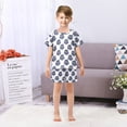 thumbnail image 7 of joogoo Cute Birds Pattern Pajama Sets Short Sleeve Cotton 2-Piece Sleepwear 12Y, 7 of 7