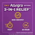 thumbnail image 4 of Allegra Allergy 24 Hours Allergy Relief, Non-Drowsy 30 Tablets, 3-Pack, 4 of 5