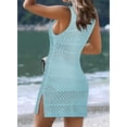 thumbnail image 2 of Womens Swimwear Cover Ups 2024 Summer Crochet Hollow Out Knit Bathing Suit Beach Dresses, 2 of 13