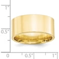 thumbnail image 3 of Jewelry by Sweet Pea 10K Yellow Gold 10mm Standard Weight Flat Comfort Fit Wedding Band Size 13.5, 3 of 5