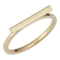 thumbnail image 1 of 14k Yellow Gold 2mm Horizontal Bar Ring, Size 7, 1 of 2