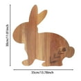 thumbnail image 4 of JHEHF Rabbit Shaped Charcuterie Board Easter Mini Cutting Boards Kitchen Wood Serving Plates Tray Dish Snack Platter Spring Rustic Home Kitchen Decor Housewarming Gift, 4 of 10