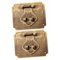 thumbnail image 1 of Retro Latch Buckle Wooden Jewelry Box Hardware Vintage Decorative Lock Catch Two Pieces, 1 of 5