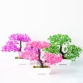 thumbnail image 7 of Artificial Plants Plastic Bonsai Simulation Tree Fake Flower Office Home Decor, 7 of 7