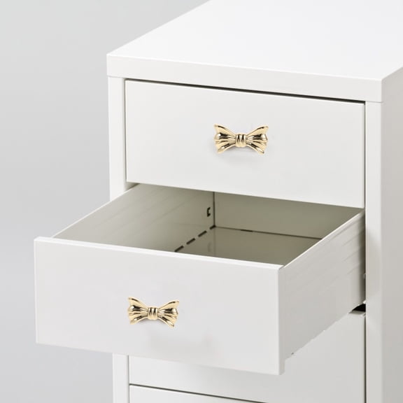 OUNONA Brass Bow Dresser Knobs Bow Shapes Drawer Knobs Door Pulls Handles Cabinet Knobs For Closet Drawer Dresser Wardrobe Cupboard Golden