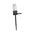 thumbnail image 4 of Estatua de animal con luz solar perfecl para jardín Búho 11x7x34cm, 4 of 8