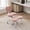 pink, variant on HUTWIFE Home Adult Teddy Indoor Meditation and Yoga Adjustable Height and Lumbar Support Office Chairs, Pink