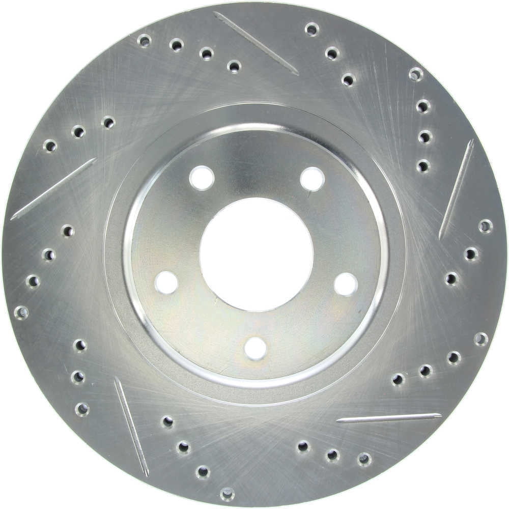 StopTech Select Sport Select Sport Nissan Slotted and Drilled Left Front Rotor Fits select: 2016-2023 NISSAN MAXIMA, 2009-2014 NISSAN MURANO