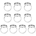 thumbnail image 2 of 10 Pcs Base de Bague en Acier Inoxydable Support de Bague Réglable Accessoires de Fabrication de Bijoux, 2 of 9