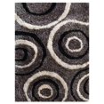 thumbnail image 4 of Rugsotic Carpets USK00035T1402A11 6 x 9 ft. Hand Tufted Shag Polyester Abstract Area Rug - Grey Black, 4 of 4