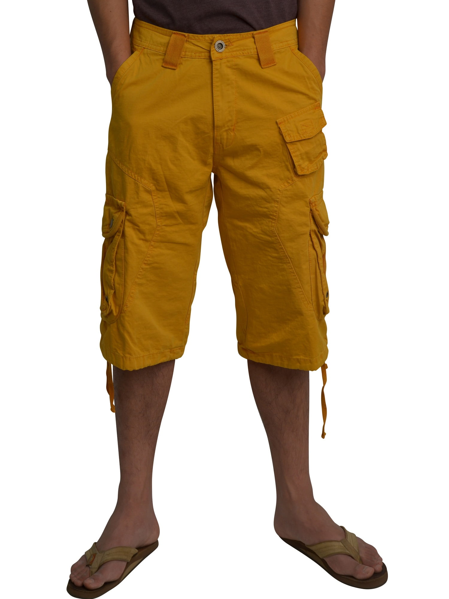 Mens Military Mustard Cargo Shorts #1048 Size 52 - Walmart.com